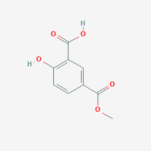 Chemical structure of 2-Hydroxy-5-(methoxycarbonyl)benzoic acid