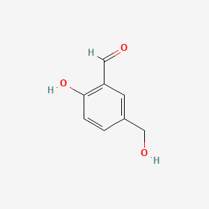 Chemical structure of 2-Hydroxy-5-(hydroxymethyl)benzaldehyde