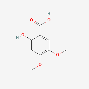 Chemical structure of 2-Hydroxy-4,5-dimethoxybenzoic acid