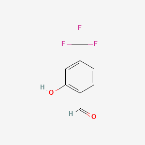 Chemical structure of 2-Hydroxy-4-(trifluoromethyl)benzaldehyde