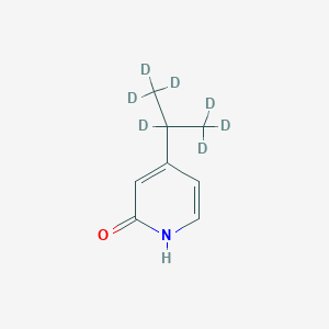Chemical structure of 2-Hydroxy-4-(iso-propyl-d7)pyridine