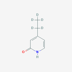 Chemical structure of 2-Hydroxy-4-(ethyl-d5)pyridine