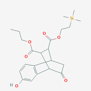 Chemical structure of 2-Hydroxy-4-(3-triethoxysilylpropoxy)diphenylketone