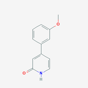 Chemical structure of 2-Hydroxy-4-(3-methoxyphenyl)pyridine
