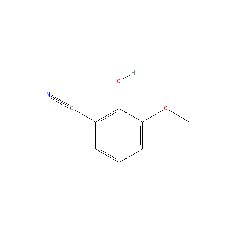 Chemical structure of 2-HYDROXY-3-METHOXYBENZONITRILE