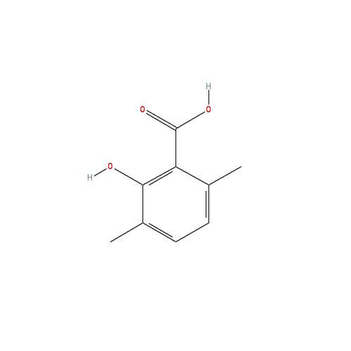 Chemical structure of 2-Hydroxy-3,6-dimethylbenzoic acid