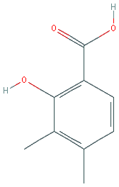 Chemical structure of 2-Hydroxy-3,4-dimethylbenzoic acid