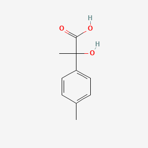 Chemical structure of 2-Hydroxy-2-(p-tolyl)propanoic acid