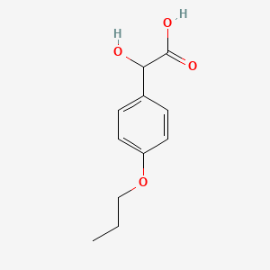 Chemical structure of 2-Hydroxy-2-(4-Propoxyphenyl)Acetic Acid