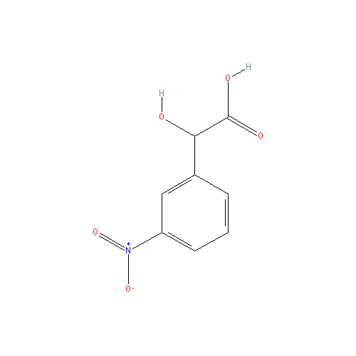 Chemical structure of 2-Hydroxy-2-(3-nitrophenyl)acetic acid