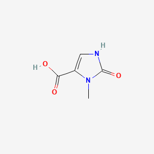Chemical structure of 2-Hydroxy-1-methyl-1H-imidazole-5-carboxylic acid