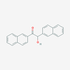 Chemical structure of 2-hydroxy-1,2-bis(naphthalen-2-yl)ethanone