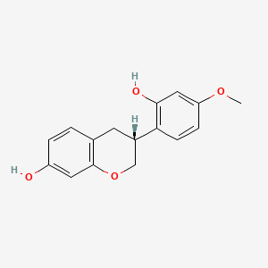 Chemical structure of 2-hydroxy-1,2-bis(3-methoxyphenyl)ethanone