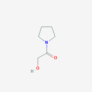 Chemical structure of 2-Hydroxy-1-(pyrrolidin-1-yl)ethan-1-one