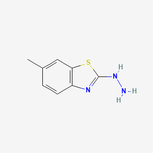 Chemical structure of 2-Hydrazinyl-6-methylbenzo[d]thiazole