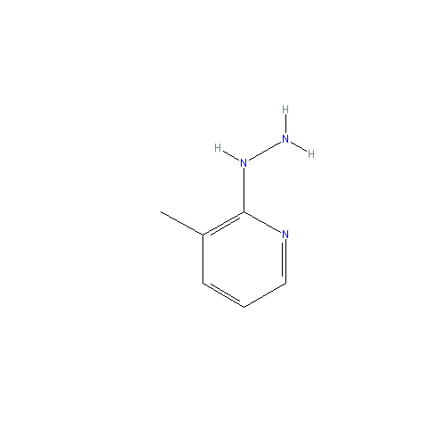 Chemical structure of 2-Hydrazinyl-3-methylpyridine