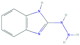 Chemical structure of 2-hydrazinyl-1H-1,3-benzodiazole
