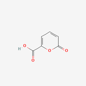 Chemical structure of 2H-Pyran-2-one-6-carboxylic Acid