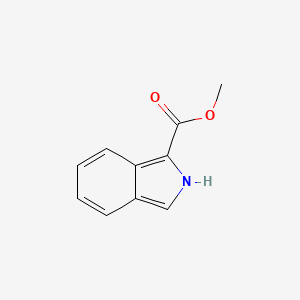 Chemical structure of methyl 2H-isoindole-1-carboxylate