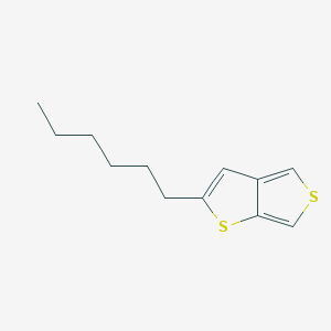 Chemical structure of 2-Hexylthieno[3,4-b]thiophene