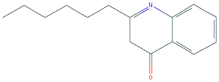 Chemical structure of 2-Hexylquinolin-4(1H)-one