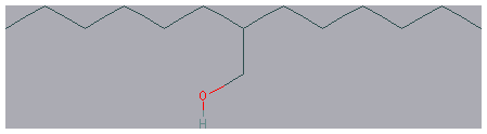 Chemical structure of 2-Hexyl-1-octanol