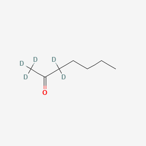 Chemical structure of 2-HEPTANONE-1,1,1,3,3-D5