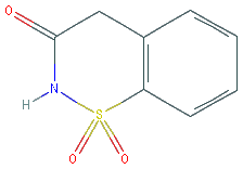 Chemical structure of 2H-1,4-Benzothiazin-3(4H)-one 1,1-dioxide