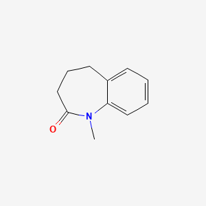 Chemical structure of 1-methyl-2,3,4,5-tetrahydro-1H-1-benzazepin-2-one