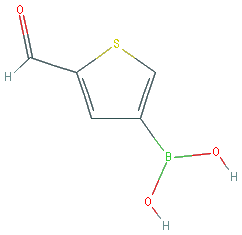 Chemical structure of 2-Formylthiophene-4-boronic acid