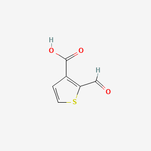 Chemical structure of 2-Formylthiophene-3-carboxylic acid