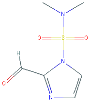 Chemical structure of 2-Formyl-N,N-dimethyl-1H-imidazole-1-sulfonamide