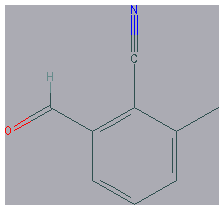 Chemical structure of 2-Formyl-6-methylbenzonitrile
