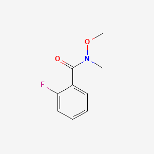 Chemical structure of 2-Fluoro-N-methoxy-N-methylbenzamide