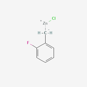 Chemical structure of 2-Fluorobenzylzinc chloride