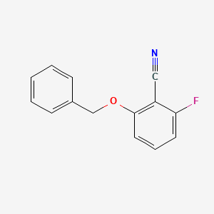 Chemical structure of 2-Benzyloxy-6-fluorobenzonitrile