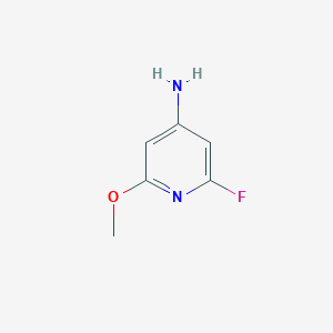 Chemical structure of 2-Fluoro-6-methoxypyridin-4-amine