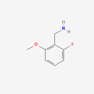 Chemical structure of 2-Fluoro-6-Methoxybenzylamine