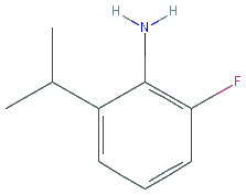 Chemical structure of 2-fluoro-6-isopropylaniline
