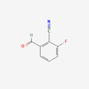 Chemical structure of 2-Fluoro-6-formylbenzonitrile