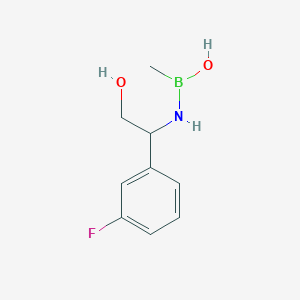 Chemical structure of 2-Fluoro-6-(tert-butyl)pyridine-4-boronic acid