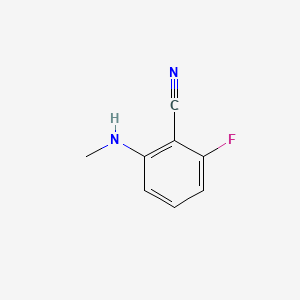 Chemical structure of 2-Fluoro-6-(methylamino)benzonitrile