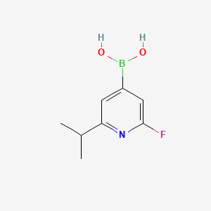 Chemical structure of 2-Fluoro-6-(iso-propyl)pyridine-4-boronic acid