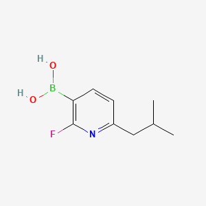Chemical structure of 2-Fluoro-6-(iso-butyl)pyridine-3-boronic acid
