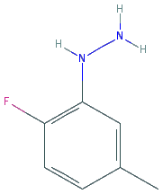 Chemical structure of 2-Fluoro-5-methylphenylhydrazine hydrochloride