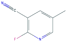 Chemical structure of 2-Fluoro-5-methylnicotinonitrile
