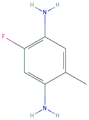 Chemical structure of 2-Fluoro-5-methylbenzene-1,4-diamine