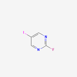 Chemical structure of 2-Fluoro-5-iodopyrimidine