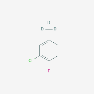 Chemical structure of 2-Fluoro-5-(methyl-d3)-chlorobenzene