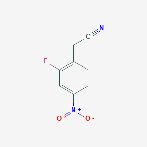 Chemical structure of 2-Fluoro-4-nitrophenylacetonitrile